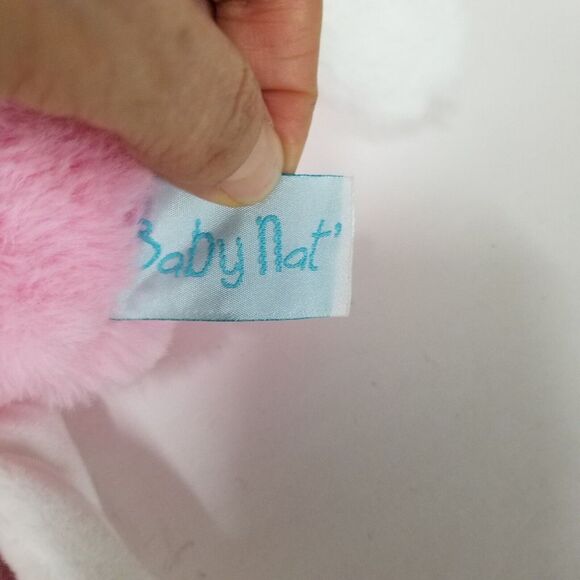 Baby Nat‎ Unicorn Pink Stuffed Plush with Spakley Accents & Security Blanket - Picture 10 of 15
